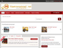 Tablet Screenshot of maskinmarknad.net